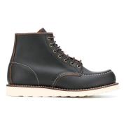 Red Wing Shoes Klassiska Moc Lace-Up Boots Black, Herr