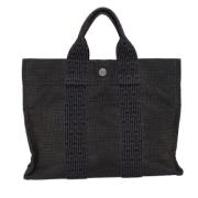 Hermès Vintage Pre-owned Canvas handvskor Black, Dam