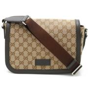 Gucci Vintage Pre-owned Canvas crossbodyvskor Beige, Dam