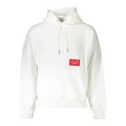 Calvin Klein Vit Bomull Hoodie Tröja White, Herr