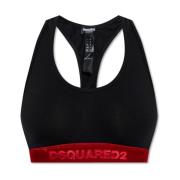 Dsquared2 Logo Bra Black, Dam