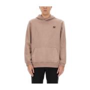 Fred Perry Logo Sweatshirt 100% Bomull Made in China Pink, Herr