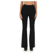 Stella McCartney Räfflade Wide-Leg Byxor Black, Dam