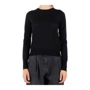 Golden Goose Svart Crewneck Ulltröja Black, Dam