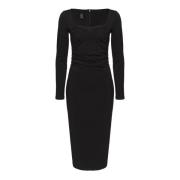 PINKO Midi Dresses Black, Dam