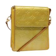 Louis Vuitton Vintage Pre-owned Laeder axelremsvskor Yellow, Dam