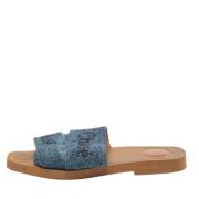 Chloé Pre-owned Pre-owned Denim sandaler Blue, Dam