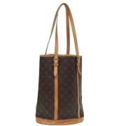 Louis Vuitton Vintage Pre-owned Canvas axelremsvskor Brown, Dam