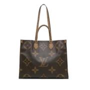 Louis Vuitton Vintage Pre-owned Canvas handvskor Brown, Dam