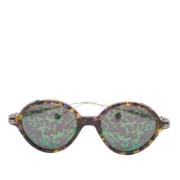 Dior Vintage Pre-owned Acetat solglasgon Yellow, Dam