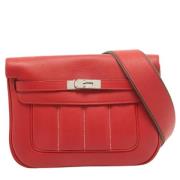 Hermès Vintage Pre-owned Laeder crossbodyvskor Red, Dam