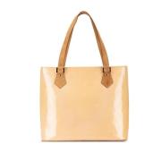 Louis Vuitton Vintage Pre-owned Laeder totevskor Beige, Dam