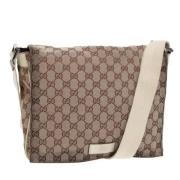 Gucci Vintage Pre-owned Canvas gucci-vskor Beige, Dam