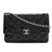 Chanel Vintage Pre-owned Laeder plnbcker Black, Dam