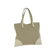 Prada Vintage Pre-owned Canvas prada-vskor Beige, Dam