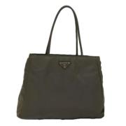 Prada Vintage Pre-owned Nylon prada-vskor Green, Dam