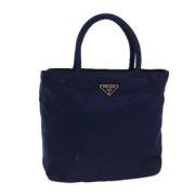 Prada Vintage Pre-owned Nylon prada-vskor Blue, Dam