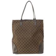 Gucci Vintage Pre-owned Canvas gucci-vskor Brown, Dam