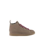 Panchic Beige Sneakers med Fuchsia Snören Beige, Dam