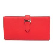 Hermès Vintage Pre-owned Laeder plnbcker Red, Dam