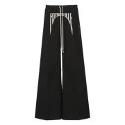 Rick Owens Svarta Palazzo Byxor med Dragsko Black, Herr