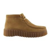 Clarks Tan Nubuck Casual Skor Brown, Dam