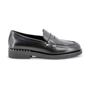 ASH Svarta slip-on ballerinaskor i läder Black, Dam