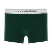 Dolce & Gabbana Färgglatt Bomullsboxerset Green, Herr