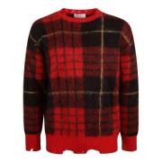 Alexander McQueen Oversize Crewneck Jumpers Multicolor, Herr