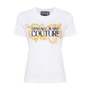 Versace Jeans Couture Vita T-shirts & Polos för kvinnor White, Dam