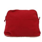 Hermès Vintage Pre-owned Canvas kuvertvskor Red, Dam