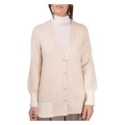 Gran Sasso Stilig Cardigan för Män Beige, Dam