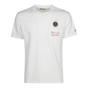 MC2 Saint Barth Bomull T-shirt med fronttryck White, Herr