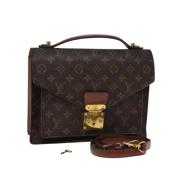 Louis Vuitton Vintage Pre-owned Canvas handvskor Brown, Dam