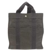 Hermès Vintage Pre-owned Canvas ryggsckar Gray, Unisex