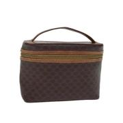 Celine Vintage Pre-owned Canvas handvskor Brown, Dam