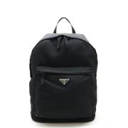 Prada Vintage Pre-owned Nylon prada-vskor Black, Dam