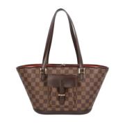 Louis Vuitton Vintage Pre-owned Canvas axelremsvskor Brown, Dam