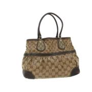 Gucci Vintage Pre-owned Canvas gucci-vskor Brown, Dam