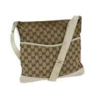 Gucci Vintage Pre-owned Canvas gucci-vskor Beige, Dam