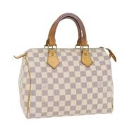 Louis Vuitton Vintage Pre-owned Canvas handvskor White, Dam