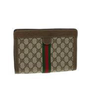 Gucci Vintage Pre-owned Canvas gucci-vskor Beige, Dam