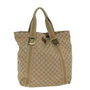 Gucci Vintage Pre-owned Canvas totevskor Beige, Dam