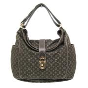 Louis Vuitton Vintage Pre-owned Canvas axelremsvskor Gray, Dam