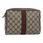 Gucci Vintage Pre-owned Laeder kuvertvskor Beige, Dam