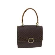 Celine Vintage Pre-owned Canvas handvskor Brown, Dam