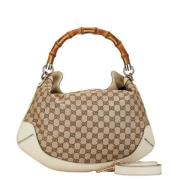 Gucci Vintage Pre-owned Canvas handvskor Brown, Dam