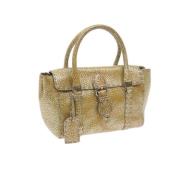 Fendi Vintage Pre-owned Laeder handvskor Yellow, Dam