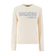 MC2 Saint Barth Broderad Crew-Neck Pullover Beige, Dam