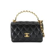 Chanel Vintage Pre-owned Laeder plnbcker Black, Dam